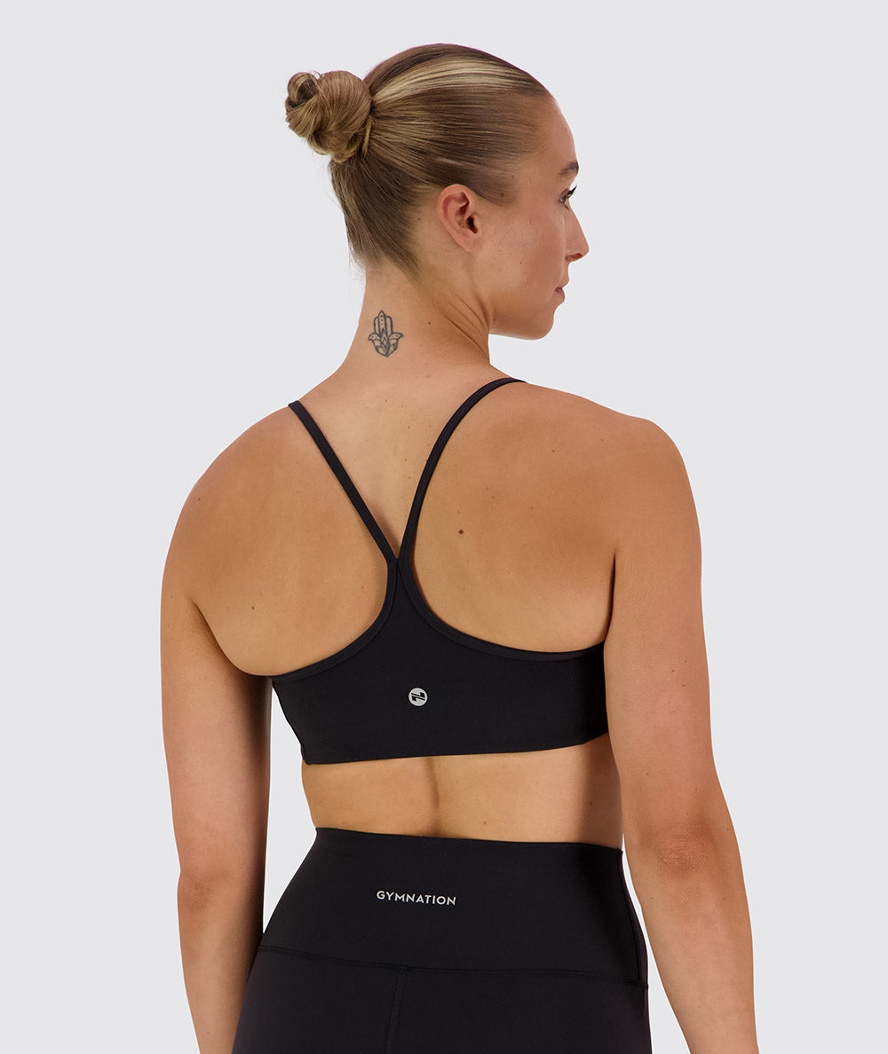SuperSoft Sports Bra, Model 176 cm / size S#color_black
