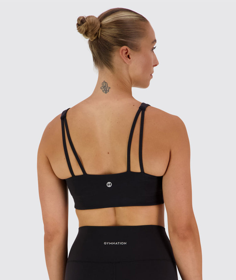 Supersoft V-neck Bra, Model 176 cm / size S#color_black