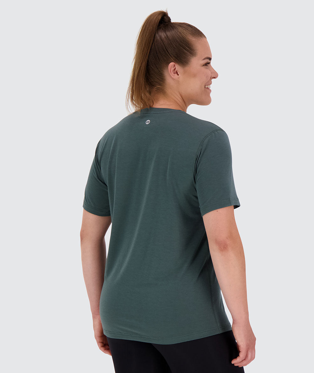 everyday training t-shirt for women#color_sage