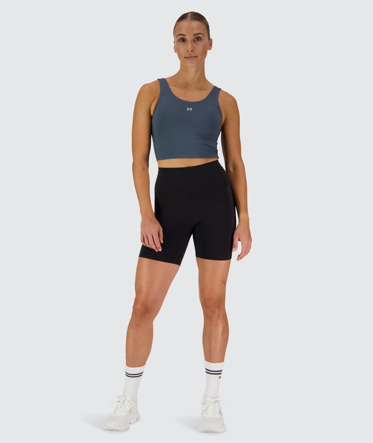 Silky smooth bra top, Model 176 cm / size S#color_dusty-navy