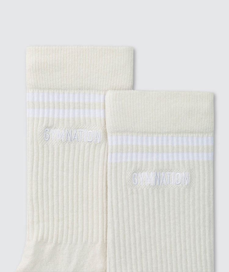Gymnation Socks#color_off-white