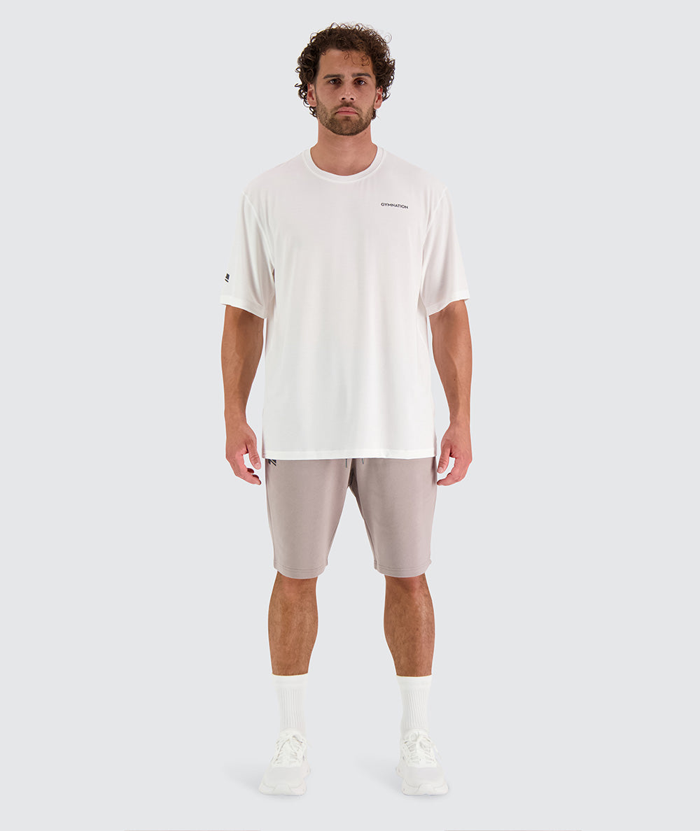 Men's organic cotton sweatshort#color_sand