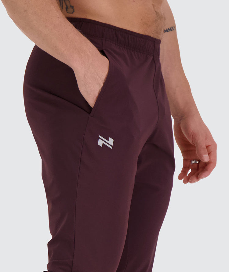 Men's performance joggers#color_wine-red