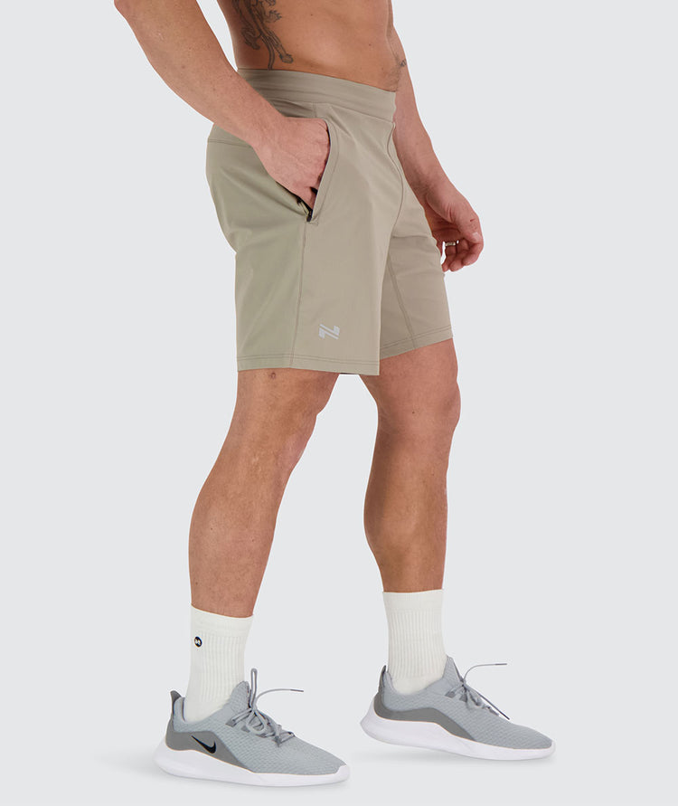 men's training shorts#color_sand