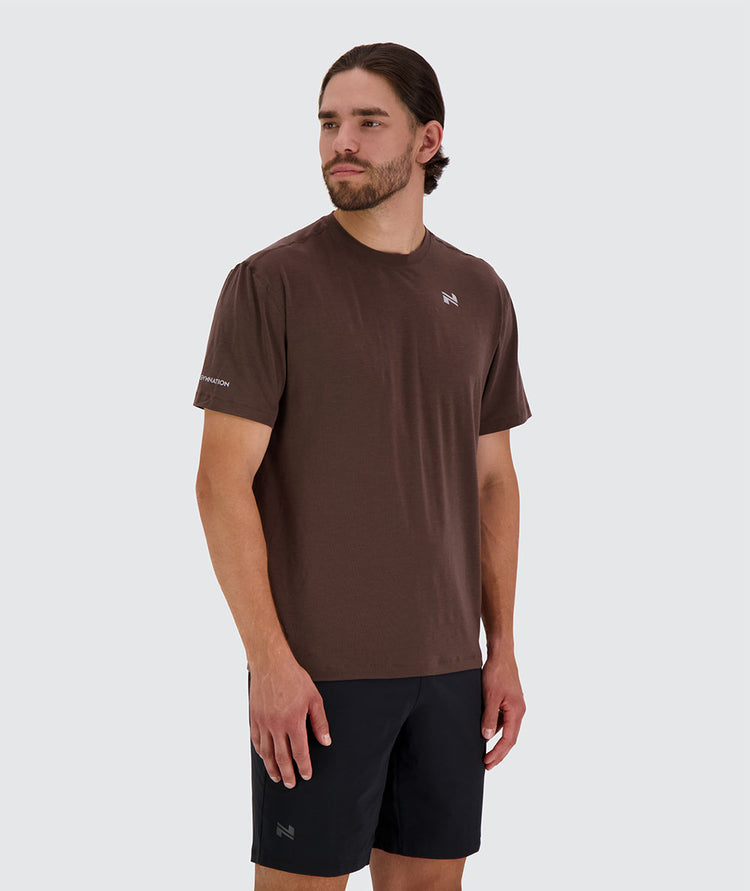 men's training t-shirt#color_coffee-bean