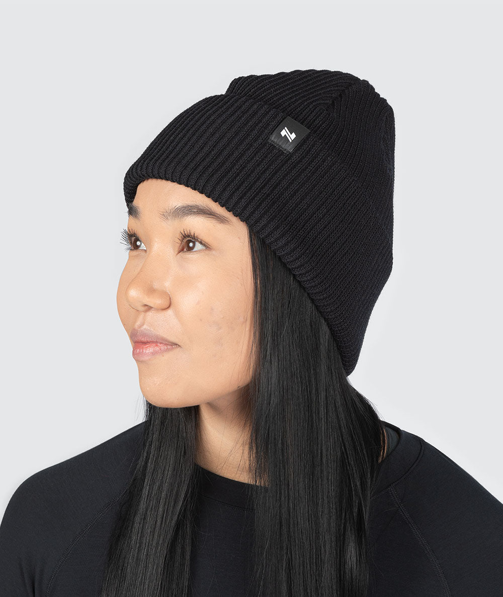 merinowool beanie#color_black