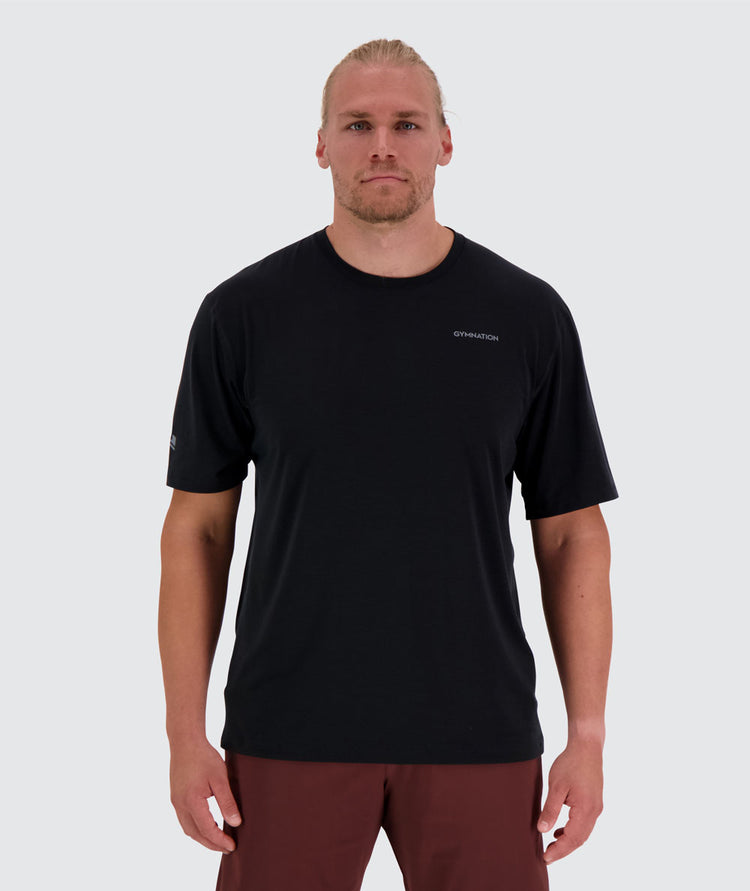 oversized t shirt for men, Model 189 cm / size XL#color_black