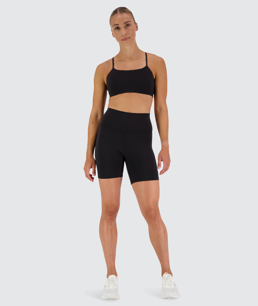 SuperSoft Sports Bra, Model 176 cm / size S#color_black
