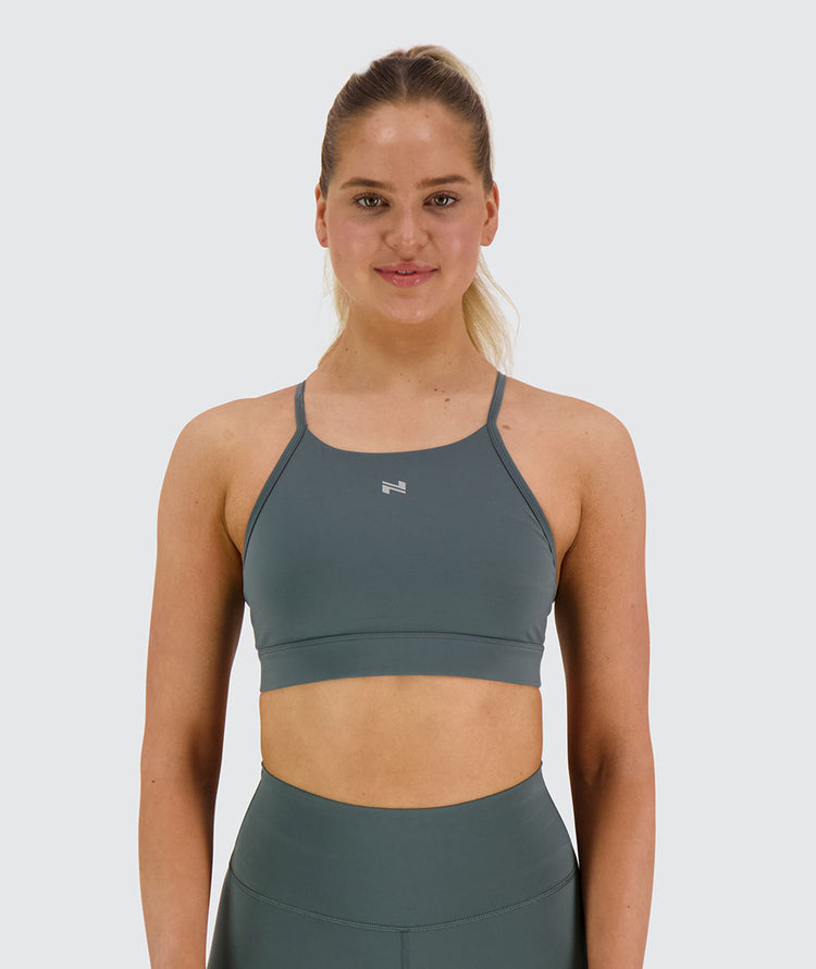 training sports bra, Model 173 cm / size S#color_sage