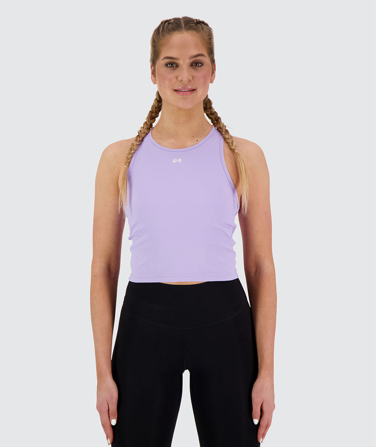 women's ribbed top, Model 173 cm / size S#color_lavender