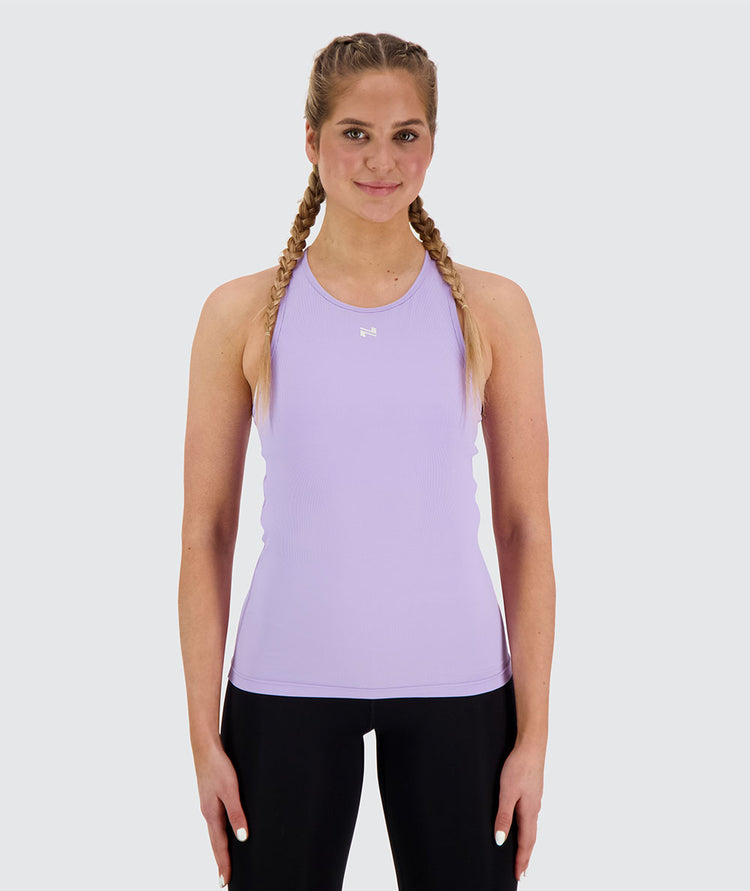 women's ribbed tank top, Model 173 cm / size S#color_lavender