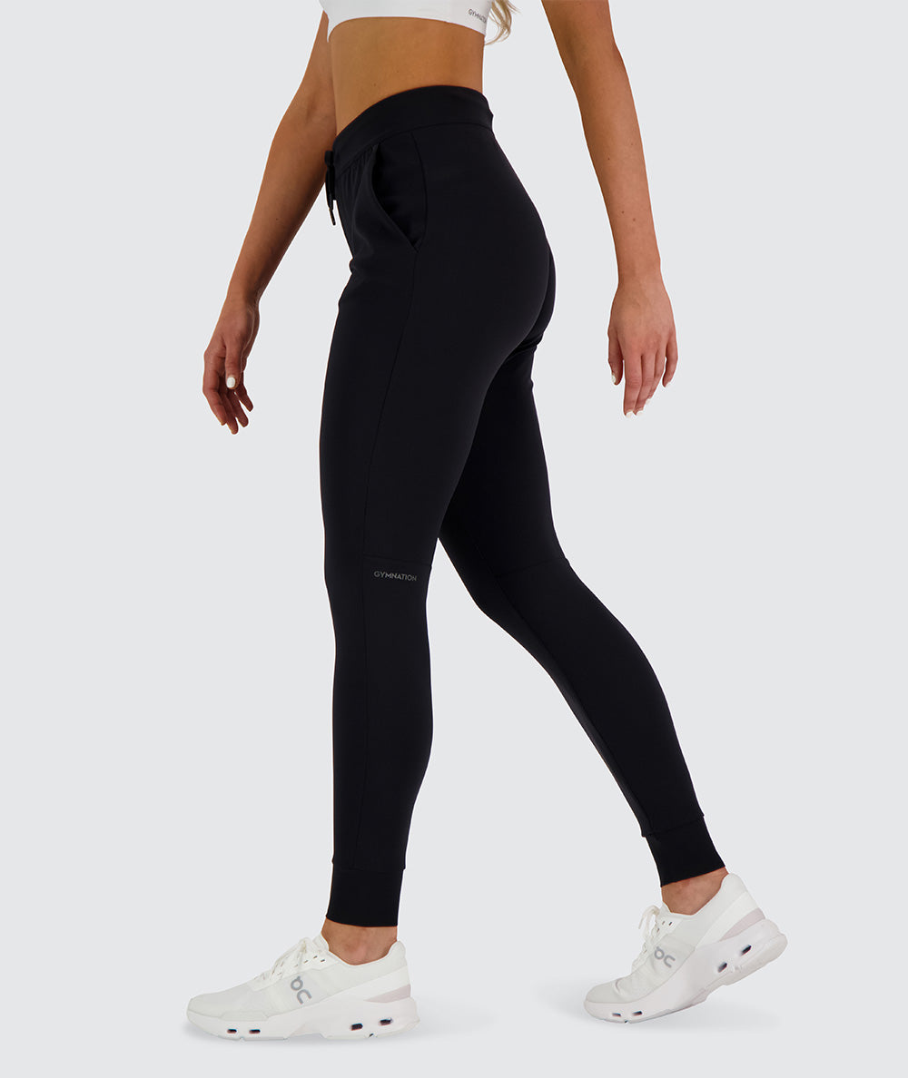 Black Training Joggers For Women #color_black