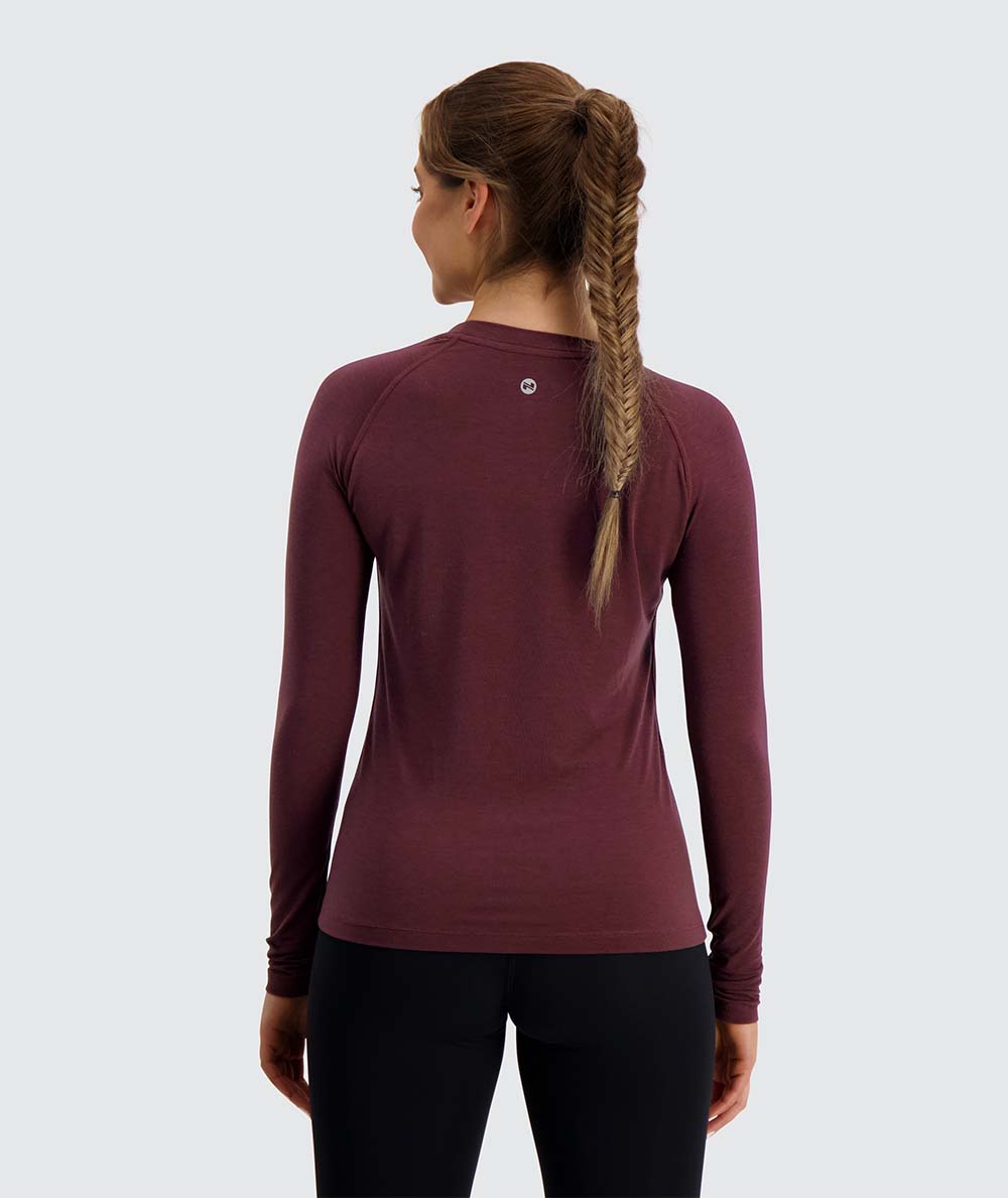 Women's Training Long-Sleeve #color_wine-red