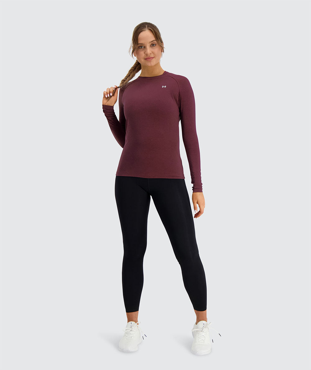 Women's Training Long-Sleeve #color_wine-red