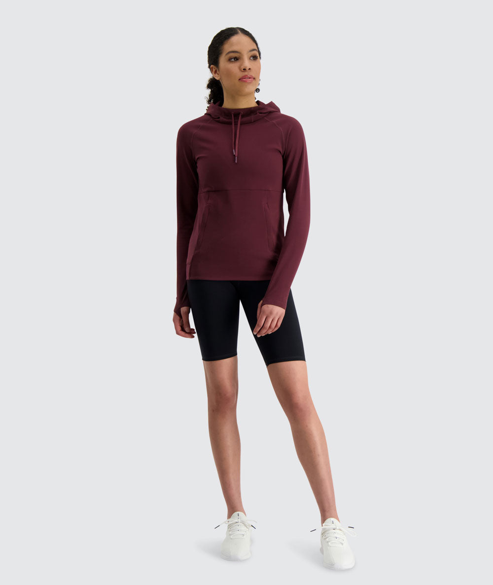 Training Hoodie For Women #color_wine-red