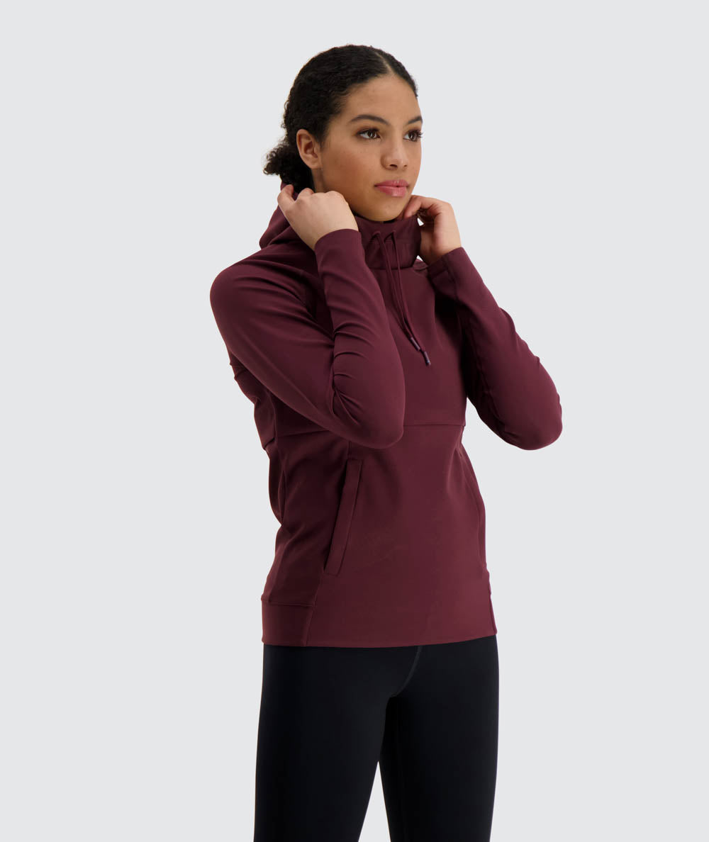 Training Hoodie For Women #color_wine-red