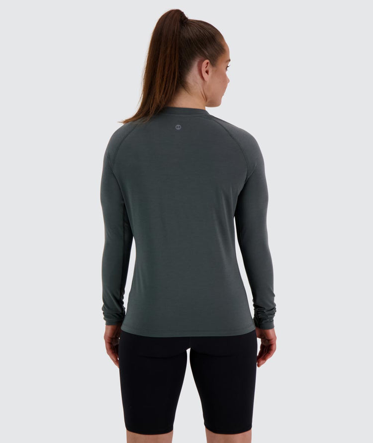 Women's Training Long-sleeve for CrossFit #color_sage