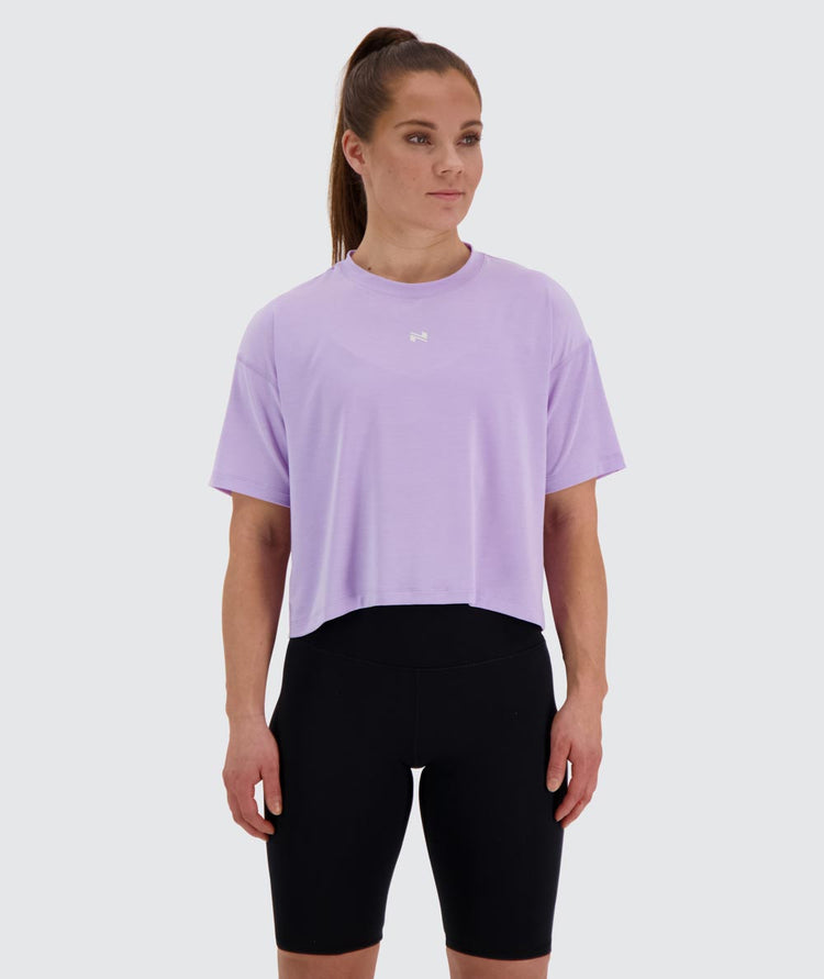 Oversized Crop Tee #color_lavender