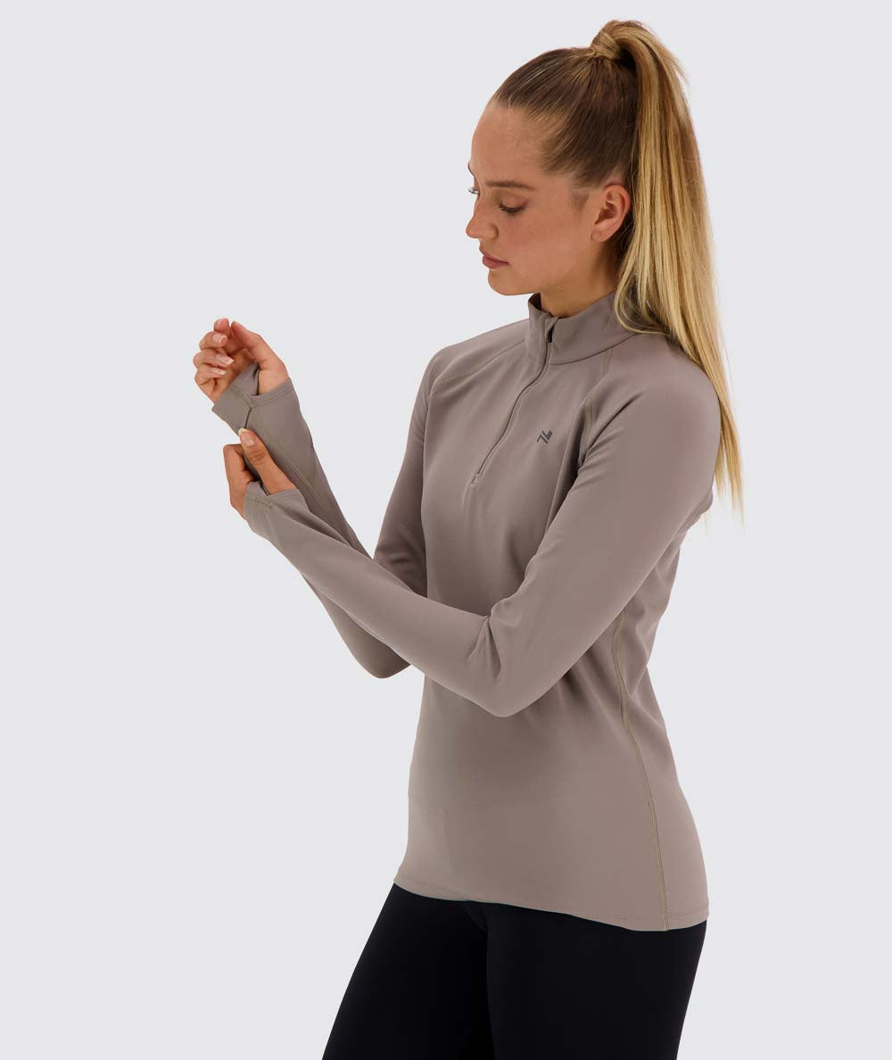 Women's Training Half-Zip #color_sand