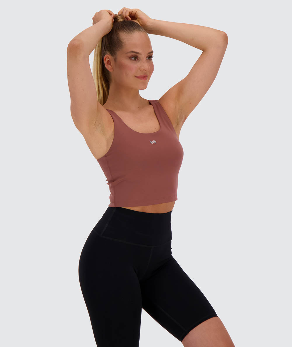 Women's Bra Top #color_rose-brown