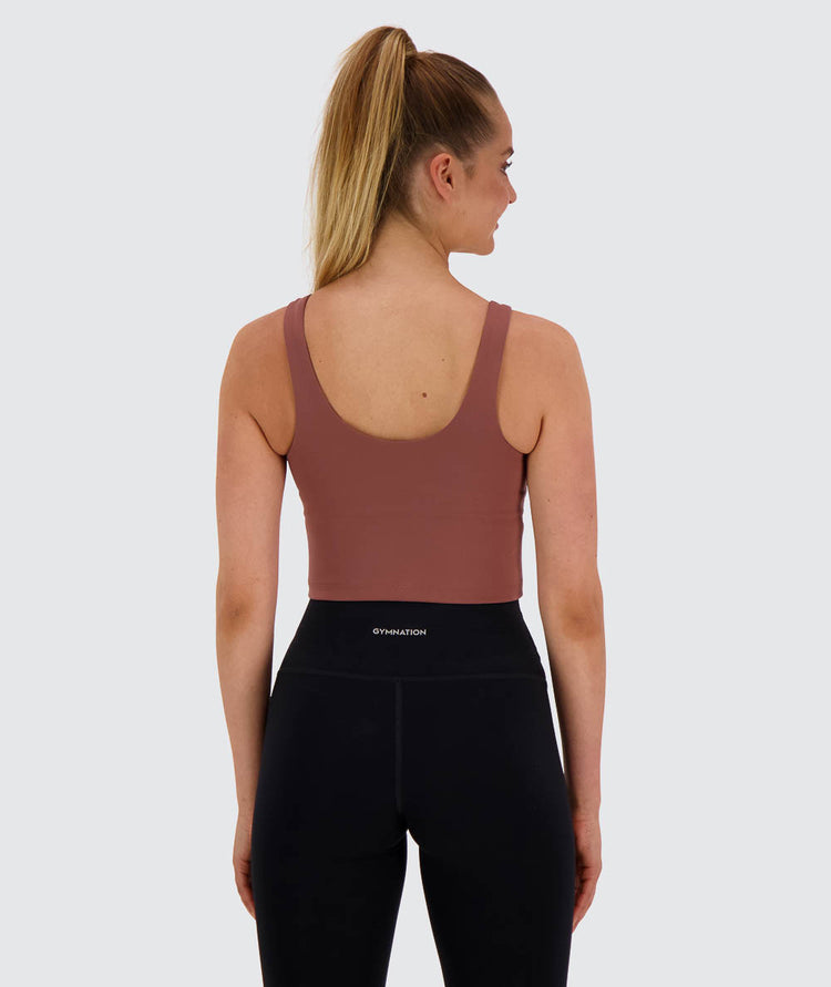 Women's Bra Top #color_rose-brown