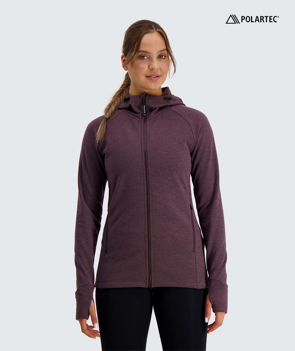 comfortable polartec hoodie, Model 173 cm / size S#color_berry