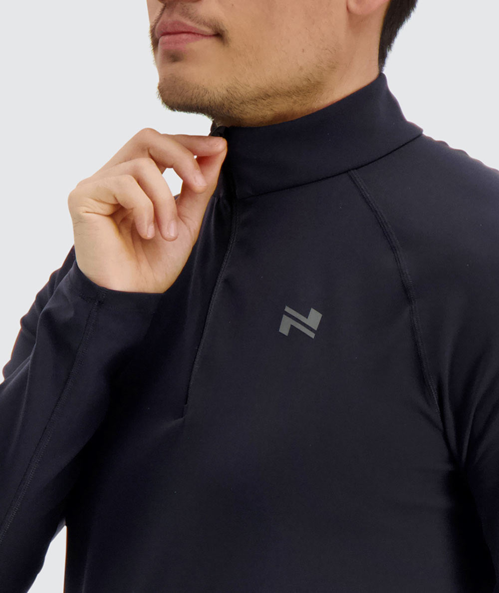 Half Zip paita miehille #color_black