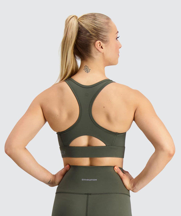 Power Boost Bra #armygreen